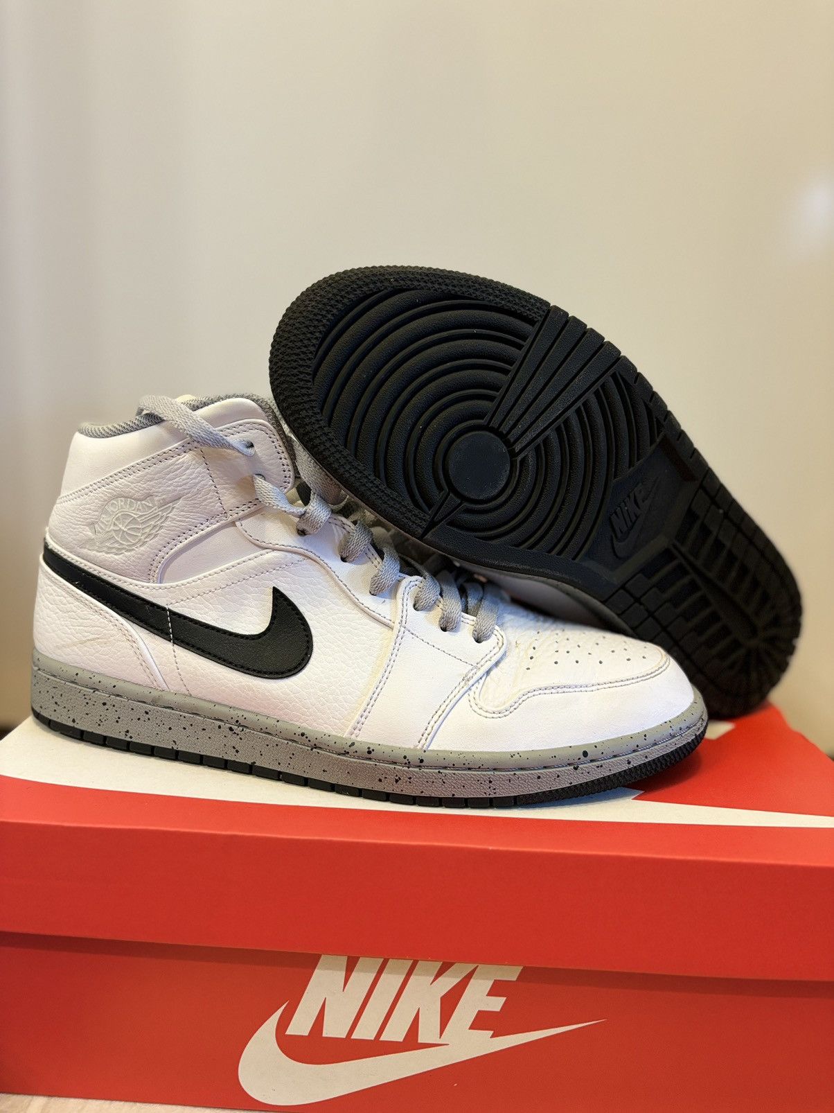 Jordan Brand Jordan 1 Mid White Cement - Size 11 Size US 11 / EU 44 - 1 Thumbnail