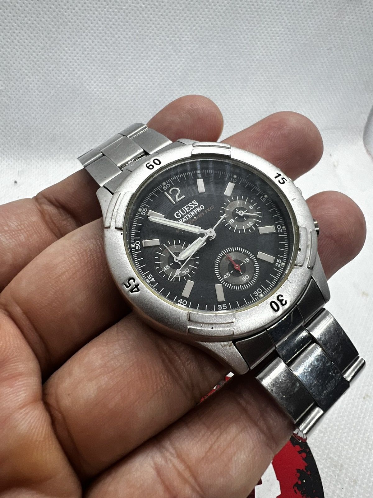Guess × Vintage Guess Waterpro chronograph Size ONE SIZE - 3 Thumbnail