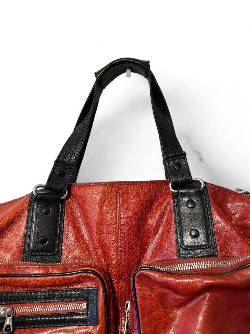 Balenciaga Balenciaga - Leather Handbag Shoulder Bag Red Bordeaux Size ONE SIZE - 2 Thumbnail