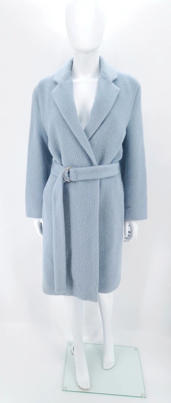 Acne Studios Acne Studios Elga Hairy Coat in Baby Blue Alpaca Size XS / US 0-2 / IT 36-38 - 5 Thumbnail