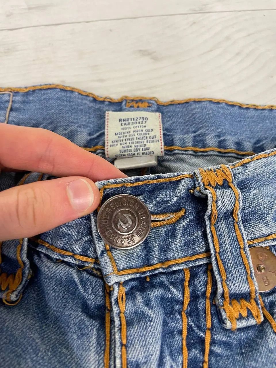 True Religion Vintage True Religion Denim Jeans Y2K Japan Size US 30 / EU 46 - 9 Thumbnail