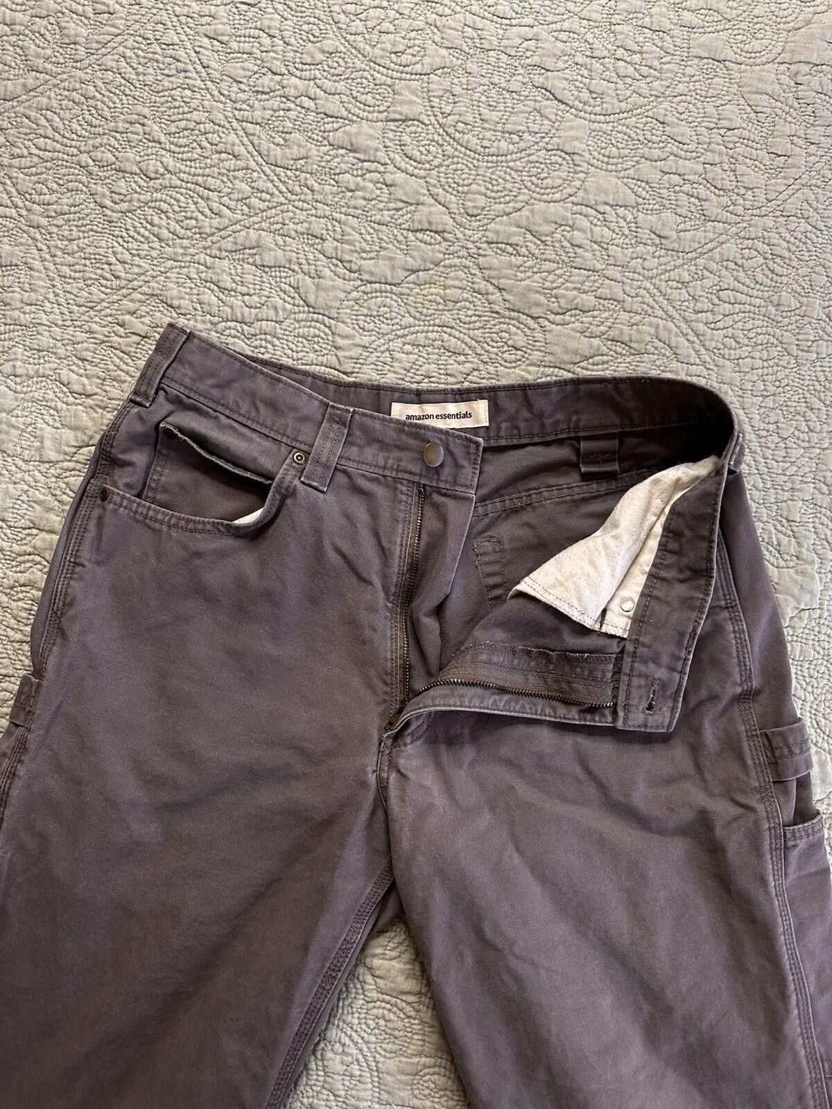Other Amazon Essentials Men’s Grey 32X33 Carpenter Pants Size US 32 / EU 48 - 2 Thumbnail