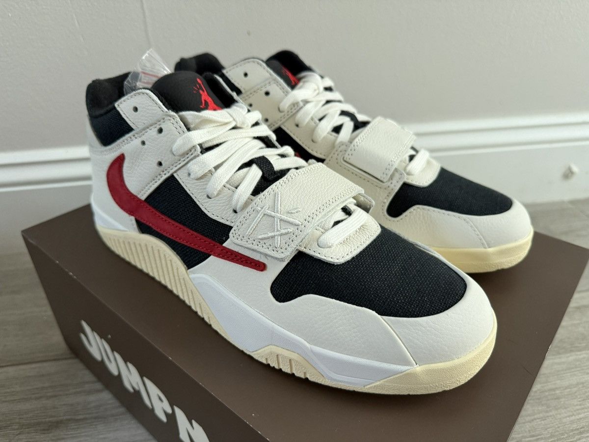 Jordan Brand × Travis Scott Travis Scott Jordan Jumpman Jack University Red Black Sz 12 Size US 12 / EU 45 - 3 Thumbnail