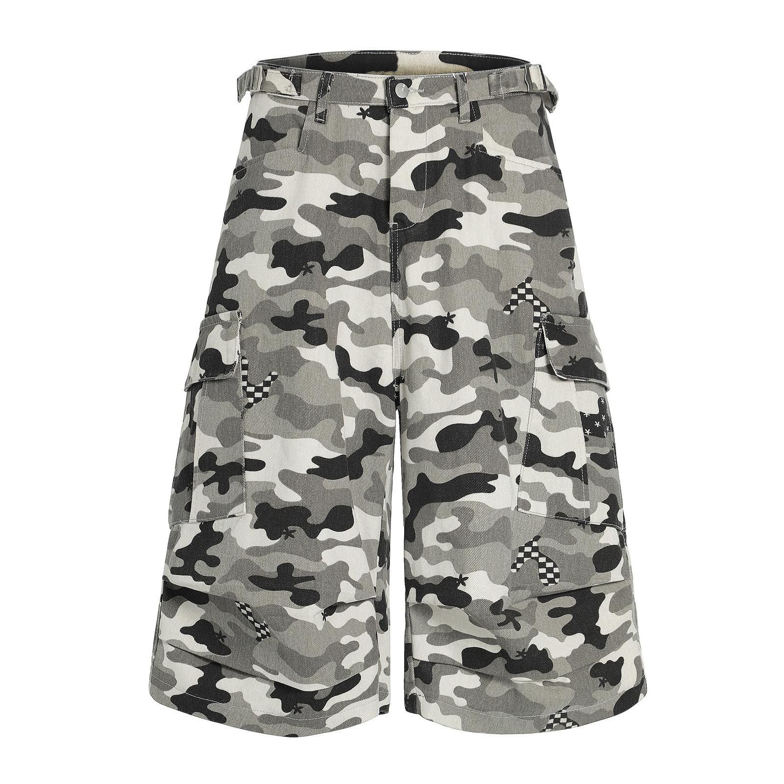 Other Long Wide Leg Camo Cargo Shorts Size US 30 / EU 46 - 5 Thumbnail