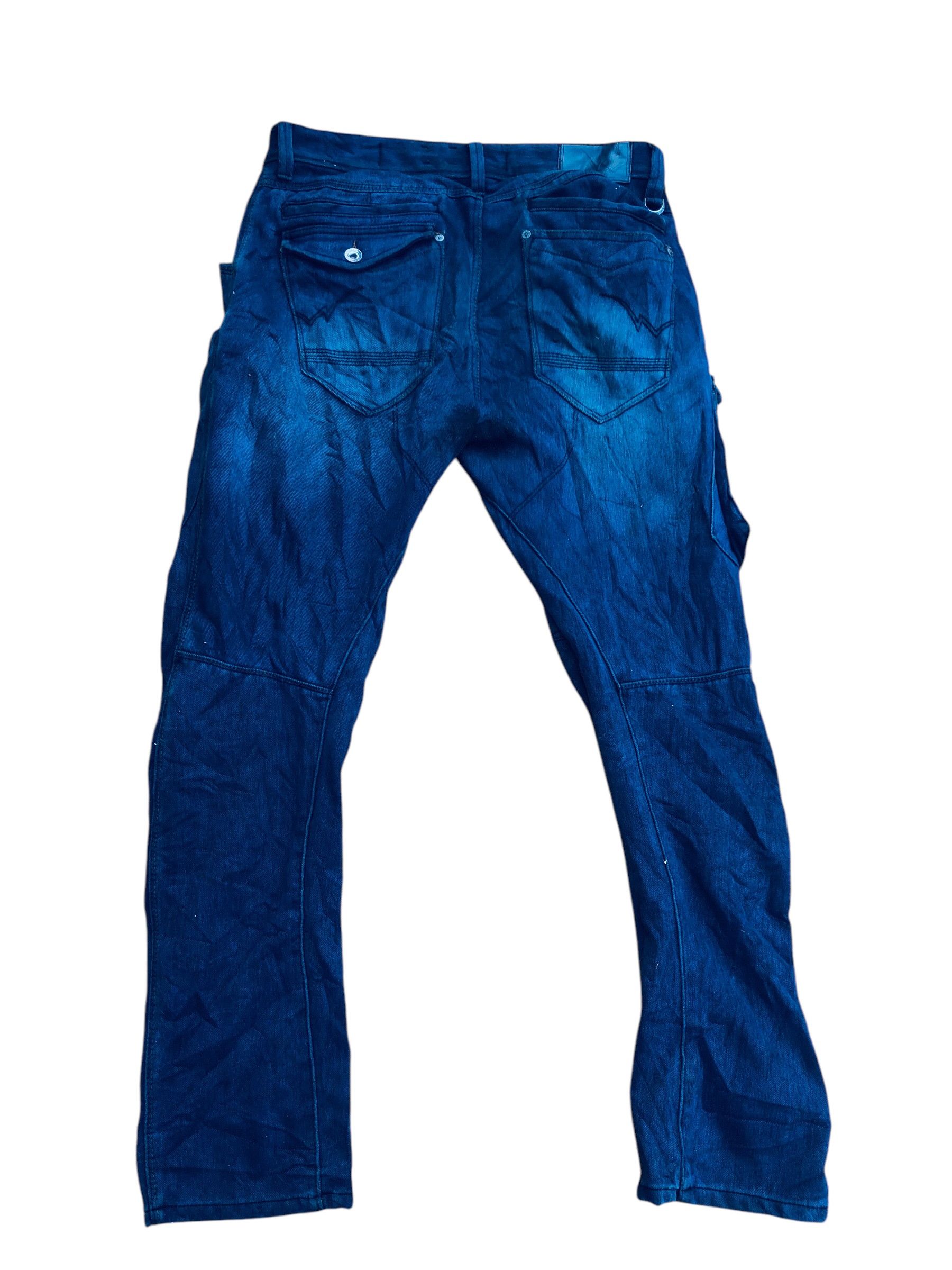 Designer × Japanese Brand 🔥Distressed Fieldcore Strech SixPockets Cargo Denim Pant🔥 Size US 34 / EU 50 - 10 Thumbnail