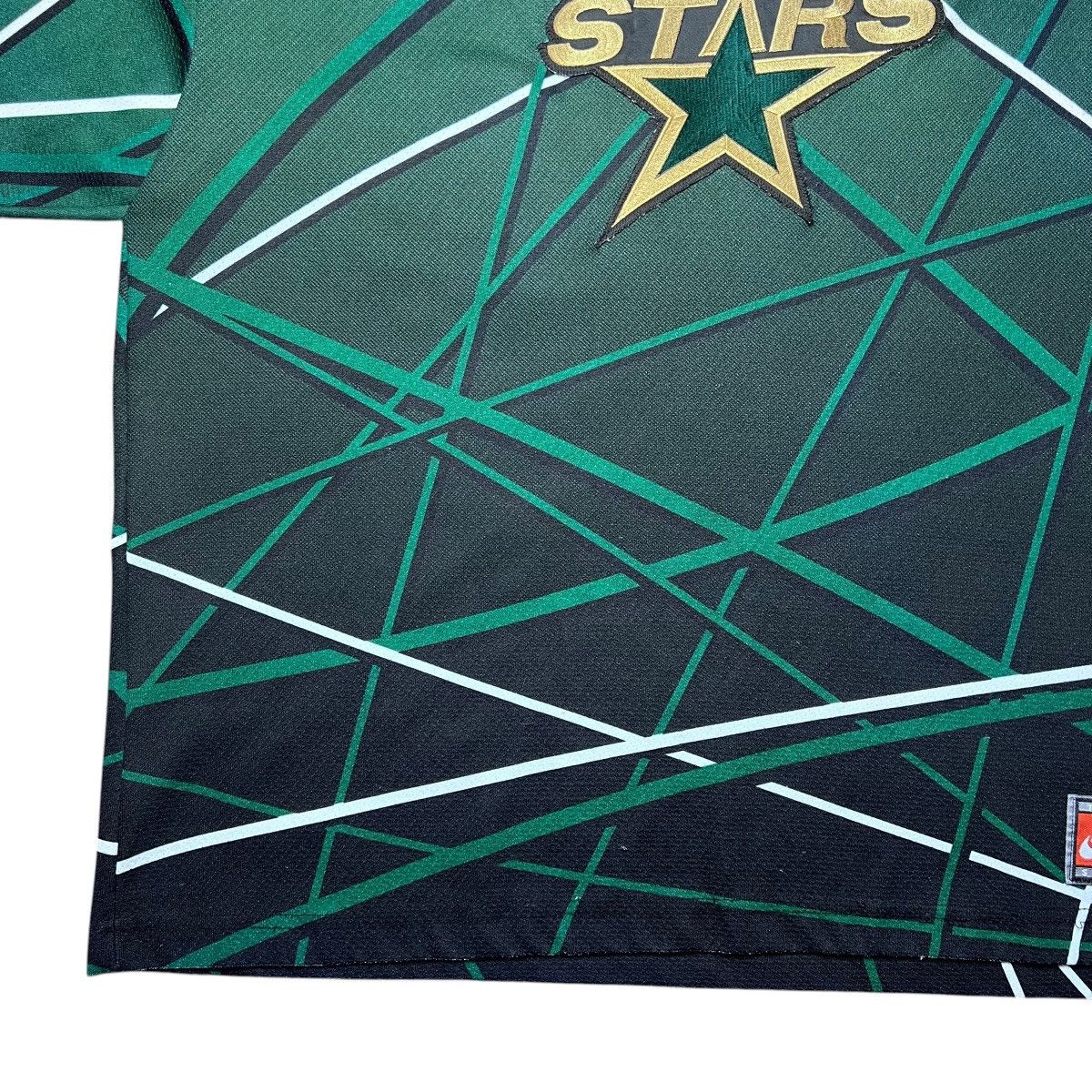 Nike Vintage 1990s NHL Dallas Stars All Over Print Nike Jersey Size US XL / EU 56 / 4 - 9 Thumbnail