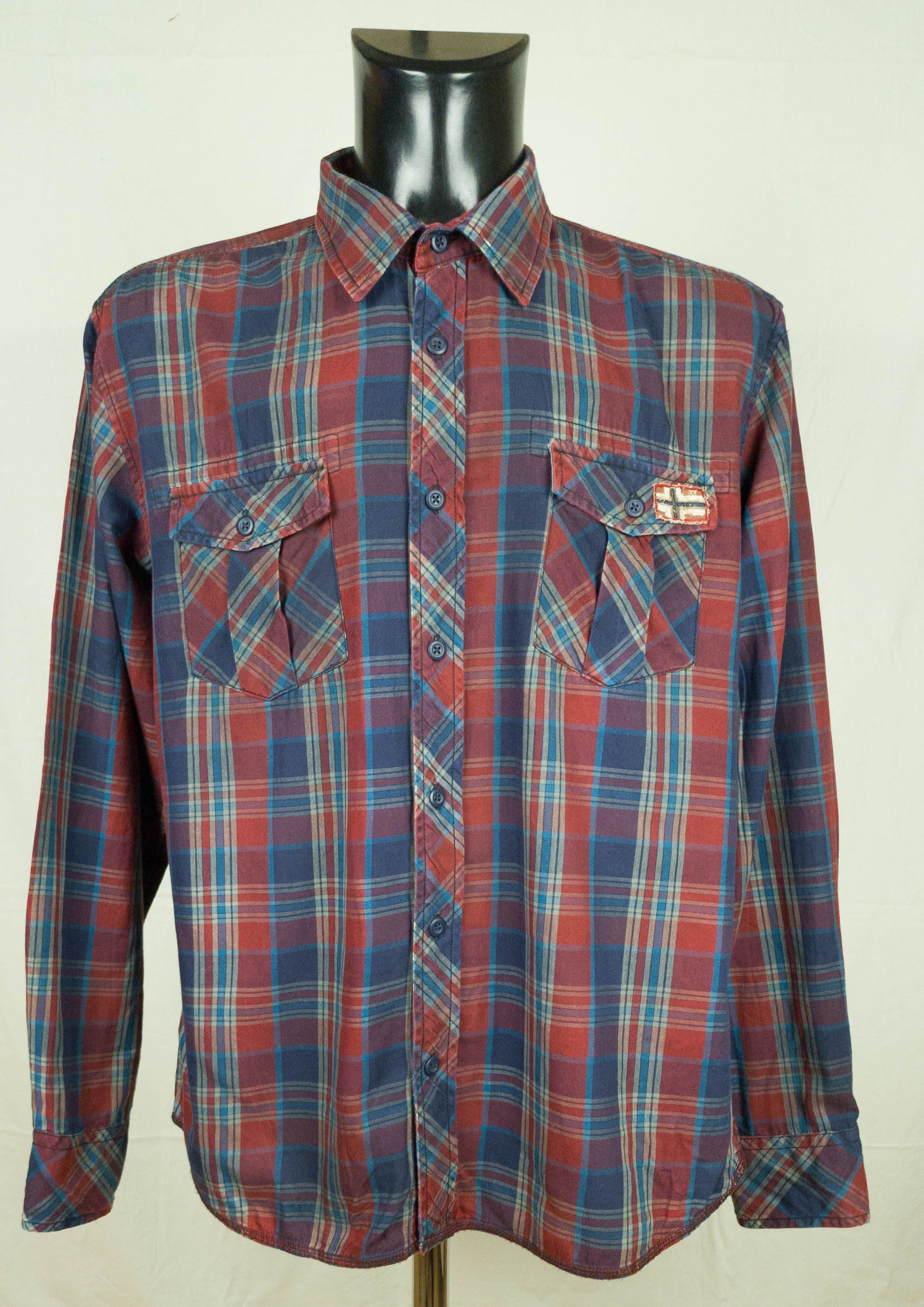 Napapijri NAPAPIJRI SHIRT LONG SLEEVE COTTON SIZE XL (LABEL XXL) Size US XL / EU 56 / 4 - 1 Thumbnail