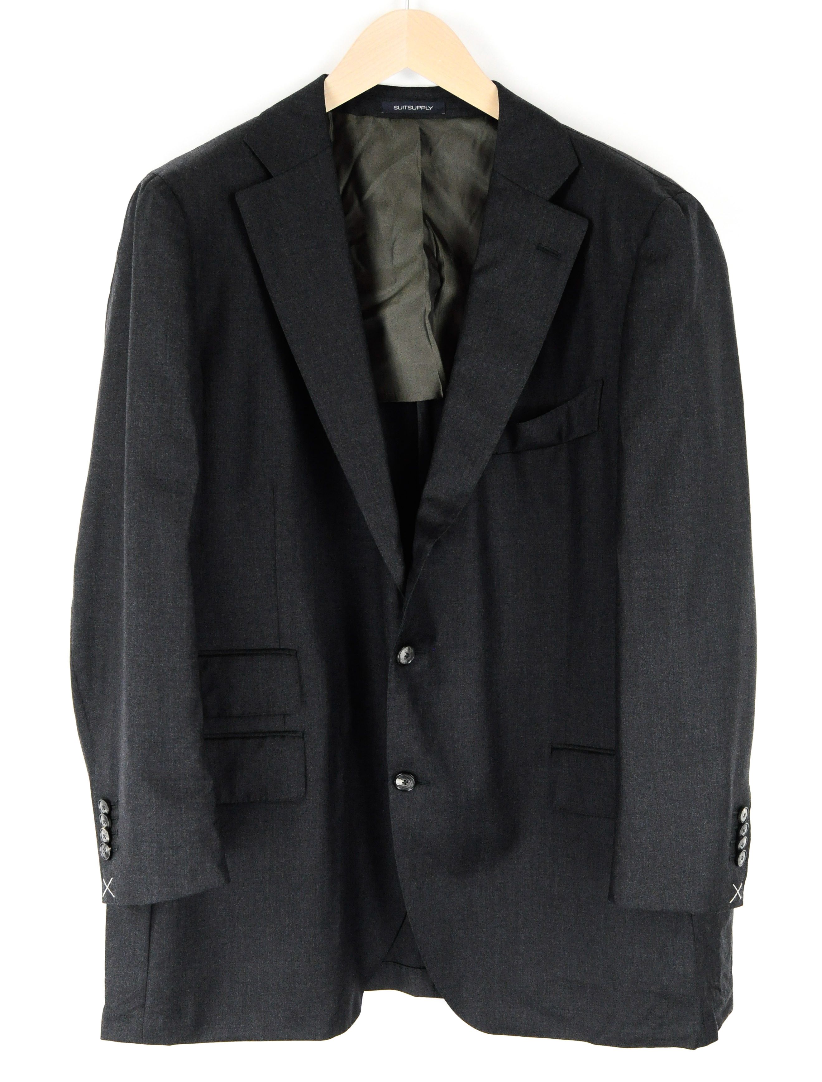 LA SPALLA UK50S Wool Lined Grey Blazer 54493