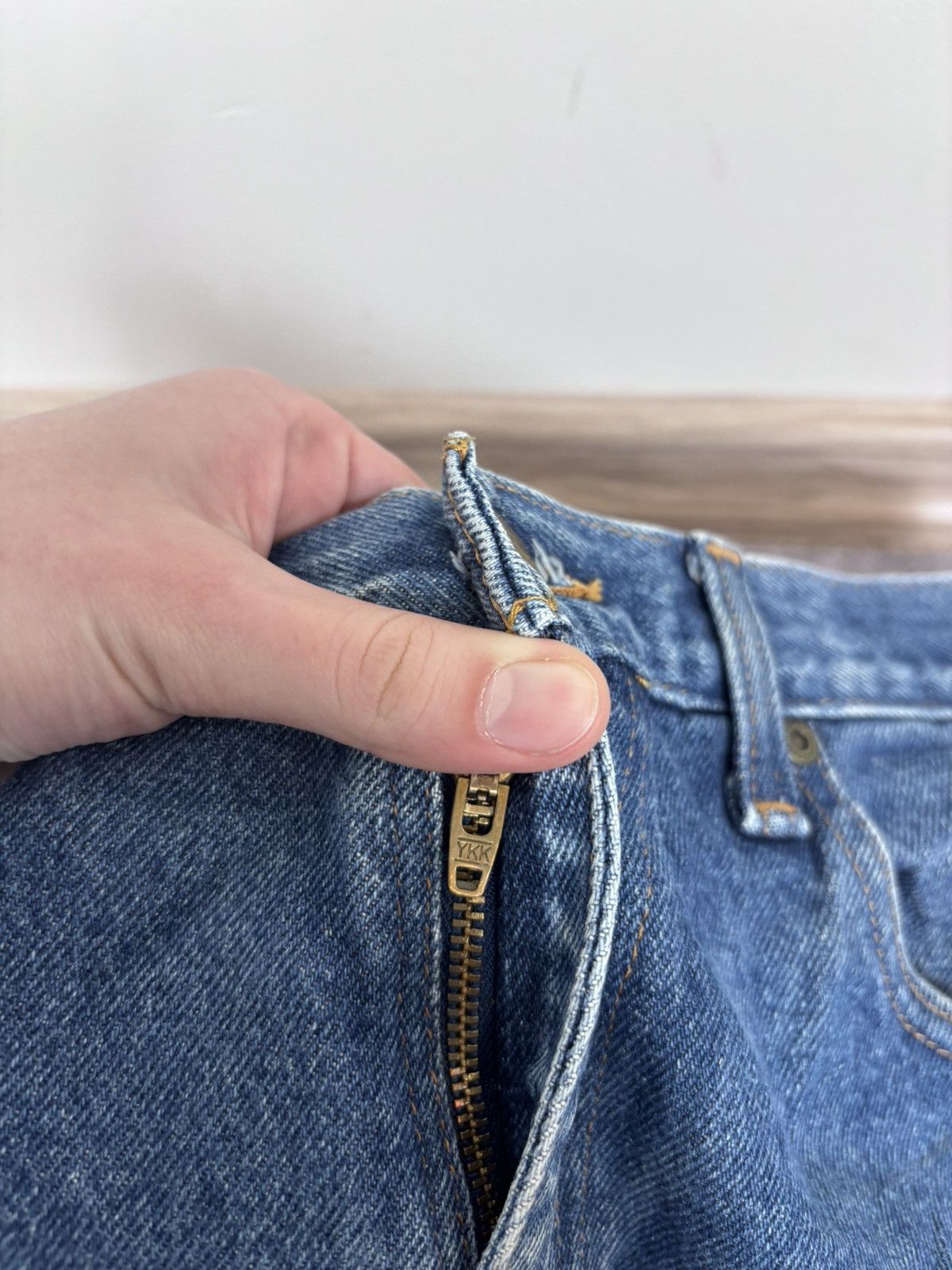 Carhartt Carhartt Men’s Blue Denim Jeans Relaxed Fit Distressed Size US 34 / EU 50 - 16 Thumbnail