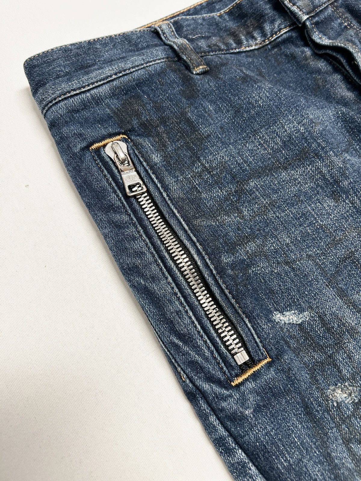 Balmain FW2017 Biker Denim Size US 31 - 5 Thumbnail
