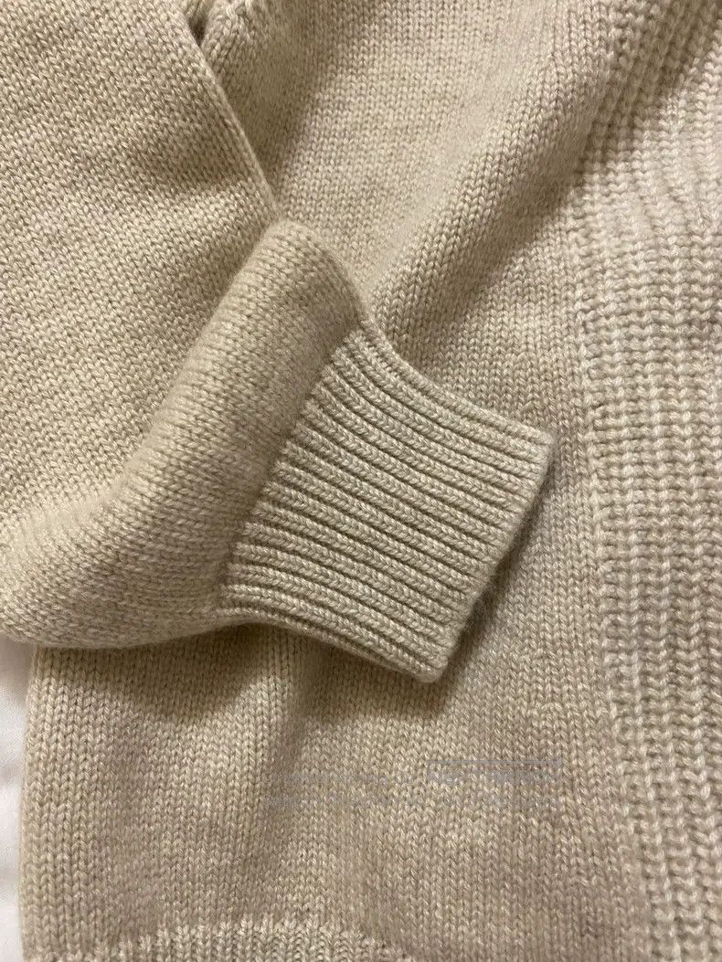 Hermes Hermes Ladies' beige nude cashmere top sweater, round neck Size XS / US 0-2 / IT 36-38 - 7 Thumbnail