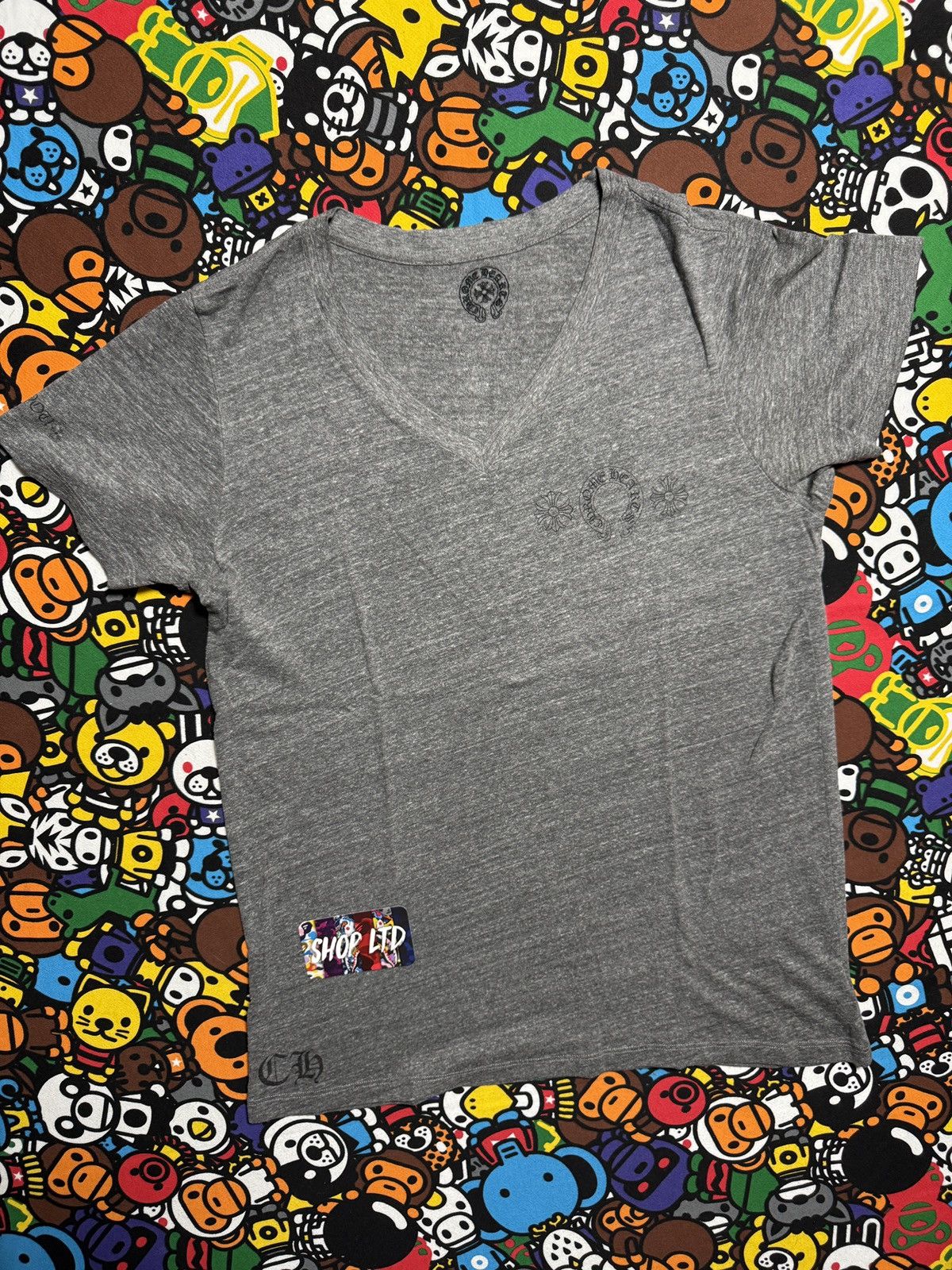 Chrome Hearts Chrome Hearts Womens Grey Multj Logo Tee Size XXL / US 16-18 / IT 52-54 - 3 Thumbnail
