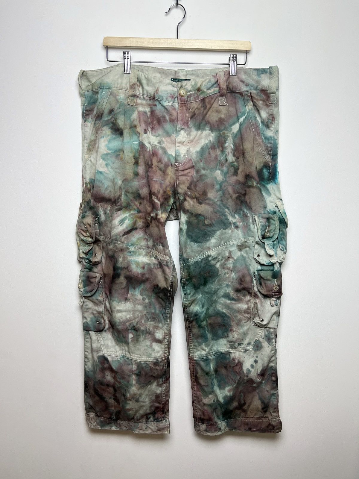 Polo Ralph Lauren ralph lauren tie dye cargo camo multipocket army pants Size US 36 / EU 52 - 14 Thumbnail