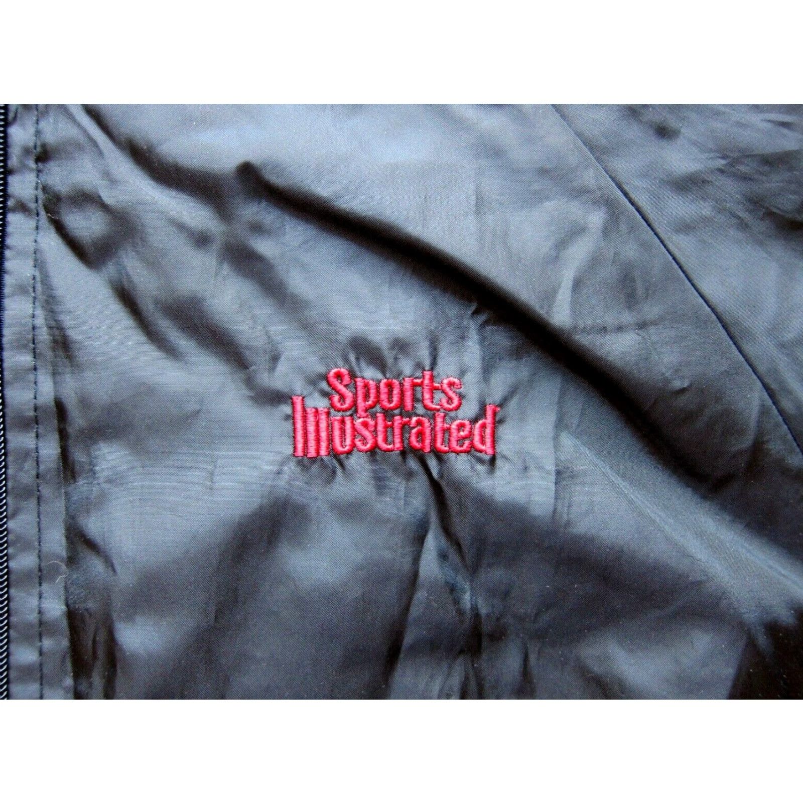 Rains VINTAGE Sports Illustrated Jacket Men XL Windbreaker Full Zip Black Size US XL / EU 56 / 4 - 5 Thumbnail