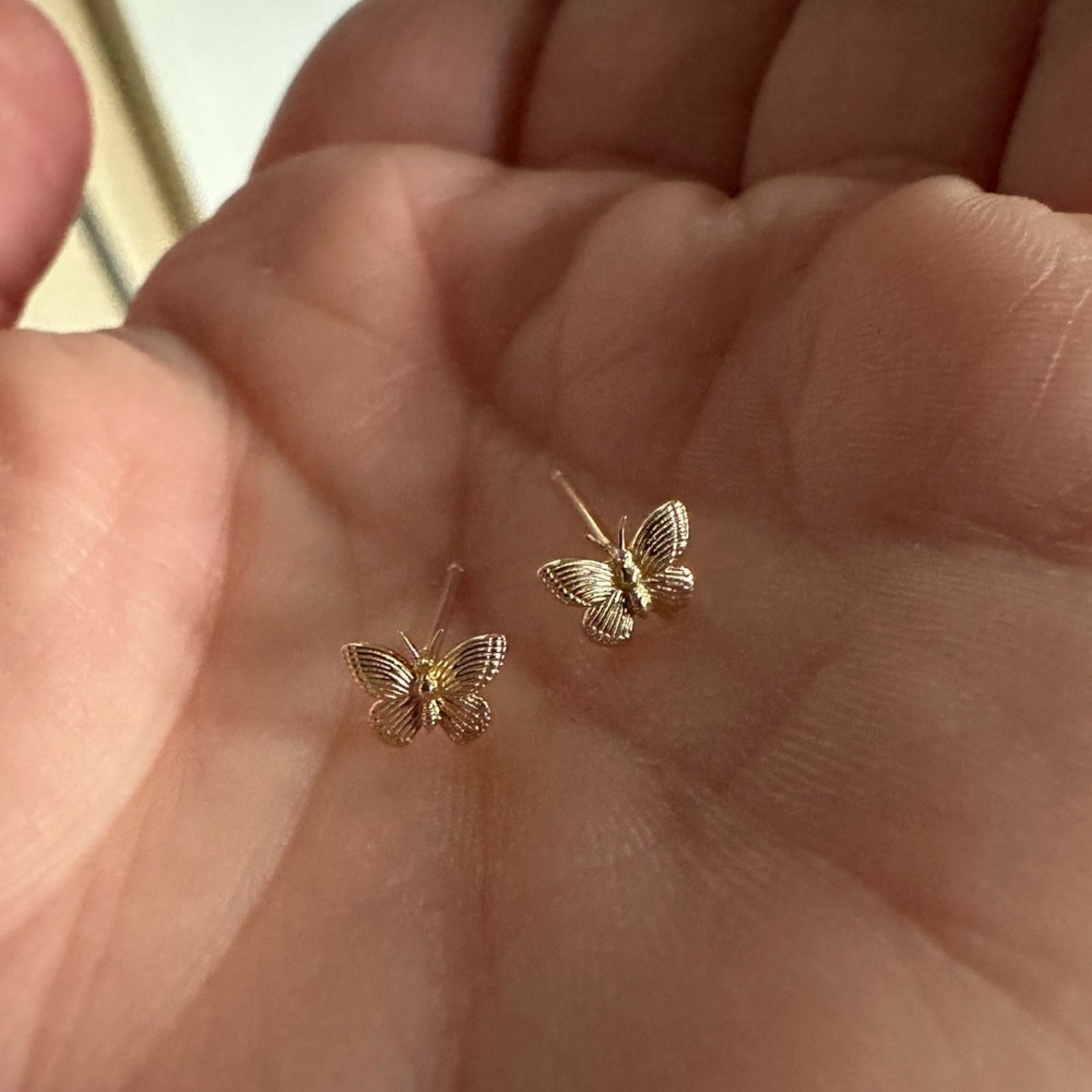 Other 14K Solid Gold Butterfly Earrings 🦋 Size ONE SIZE - 7 Thumbnail
