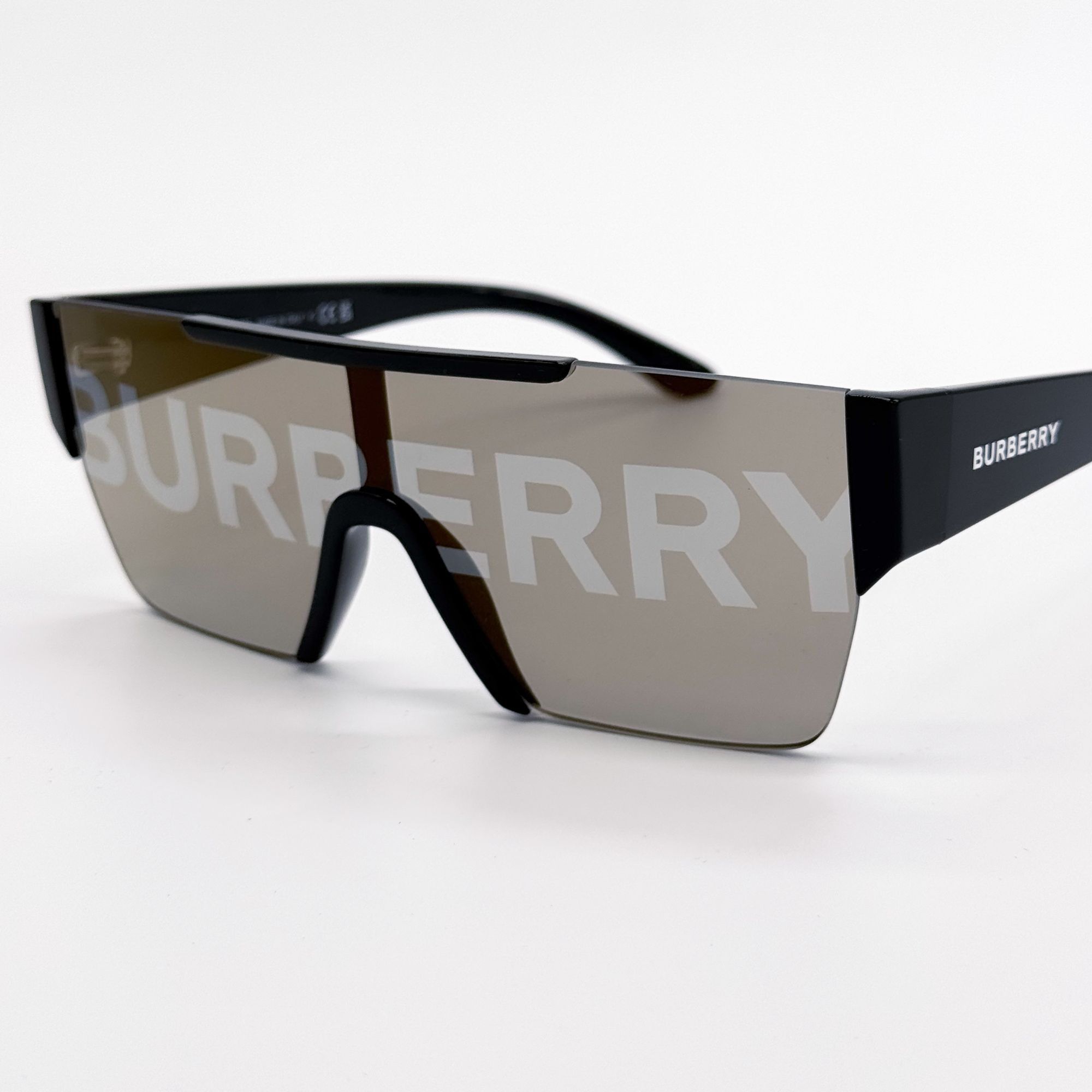 Burberry NEW BURBERRY SUNGLASSES BE4291 3001/G UNISEX BROWN SHIELD BE Size ONE SIZE - 2 Thumbnail
