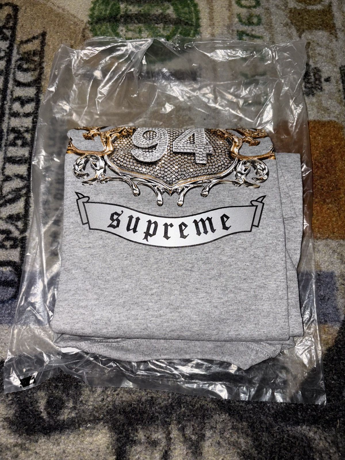 Supreme Supreme Diamond Tee Grey Size US XL / EU 56 / 4 - 1 Thumbnail
