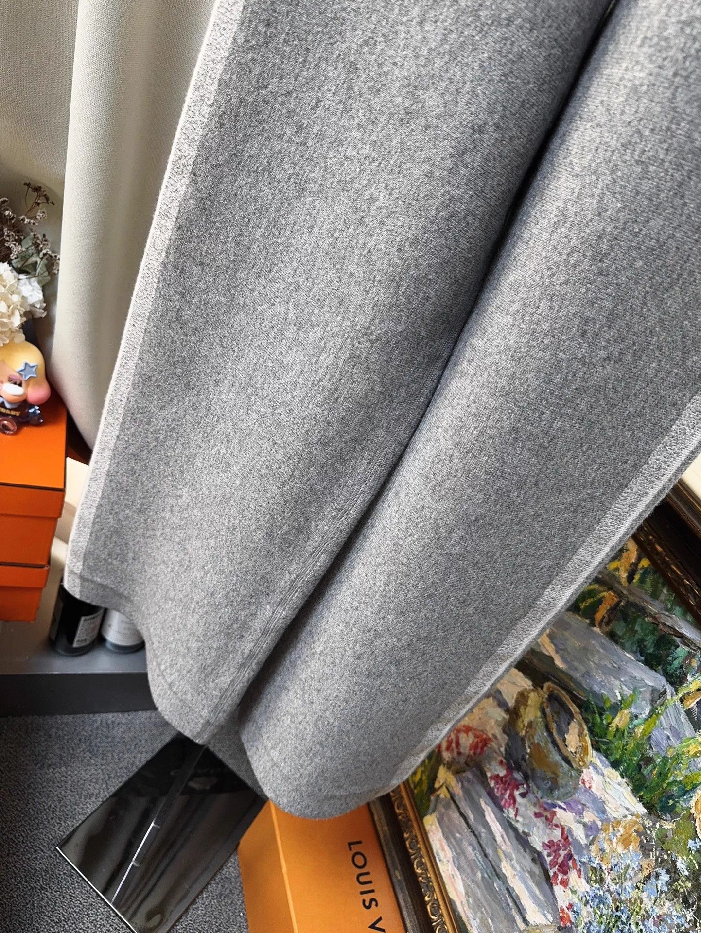 Dior Dior Gray Side Logo Cashmere Wide Leg Casual Pants 36 Size 26" / US 2 / IT 38 - 3 Thumbnail