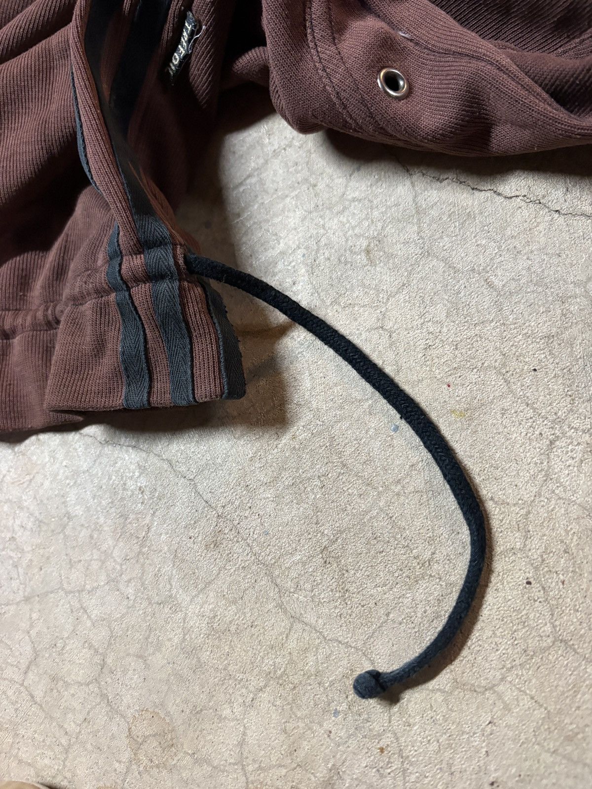 Adidas VTG 80’s Adidas Originals Oversized Kanye Style Hoodie Brown Size US L / EU 52-54 / 3 - 4 Thumbnail