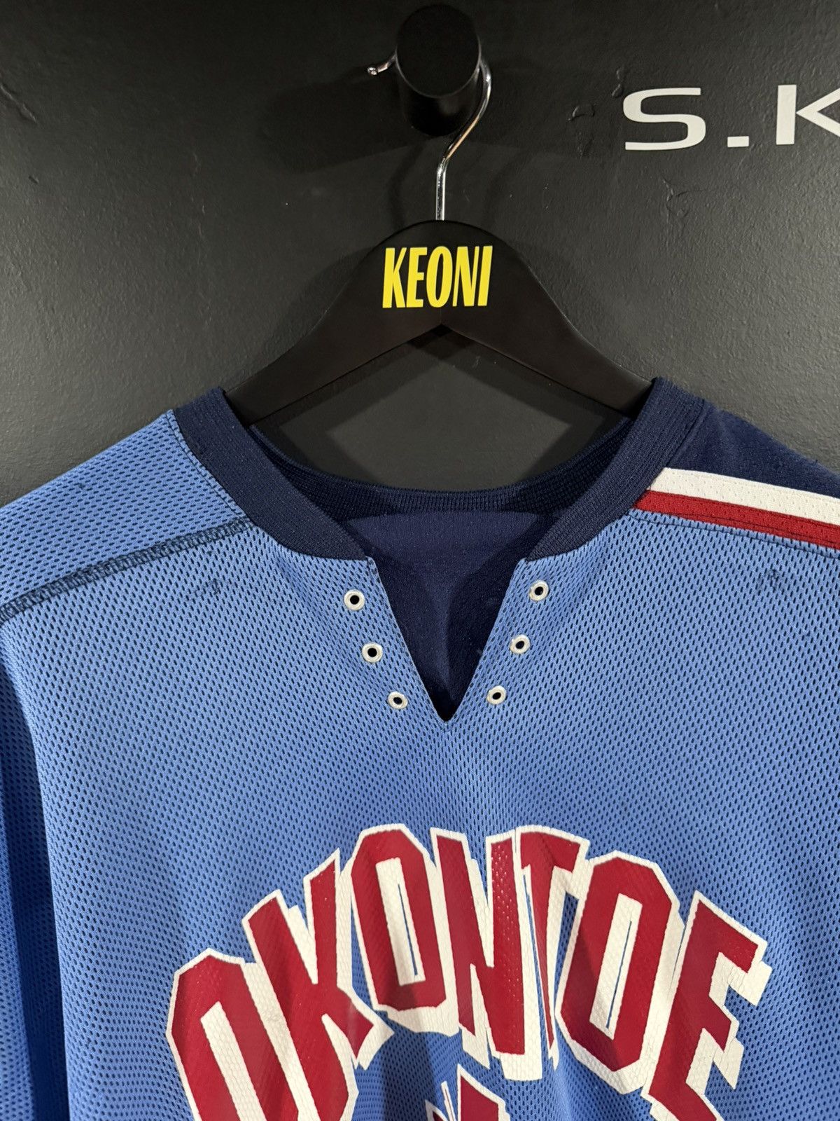 Vintage 1990s Vintage Okontoe Jesus Distressed Grunge Goalie Jersey Size US XXL / EU 58 / 5 - 4 Thumbnail