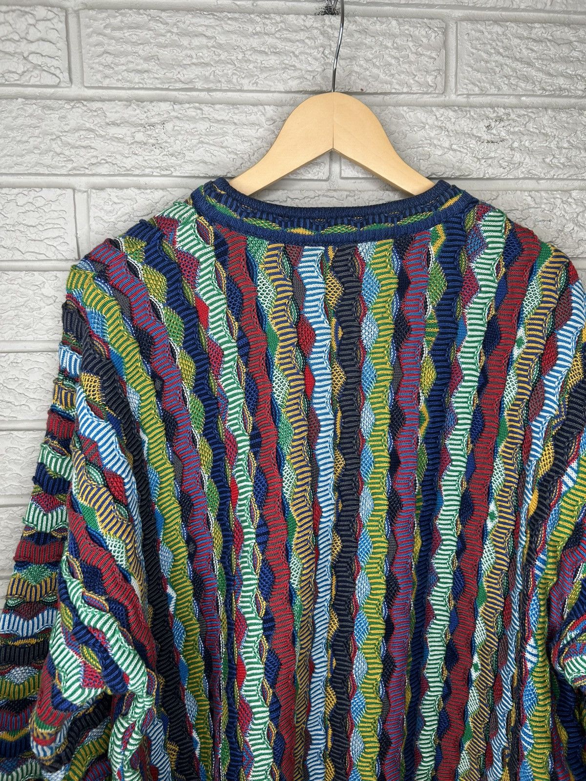 Tundra Vintage 90s Tundra 3D Coogi Style Knit Size US L / EU 52-54 / 3 - 9 Thumbnail