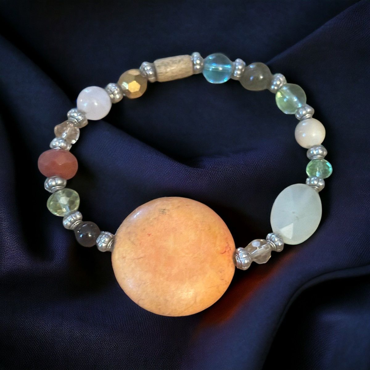 Other Semi precious stones stretch bracelet Size ONE SIZE - 1 Thumbnail