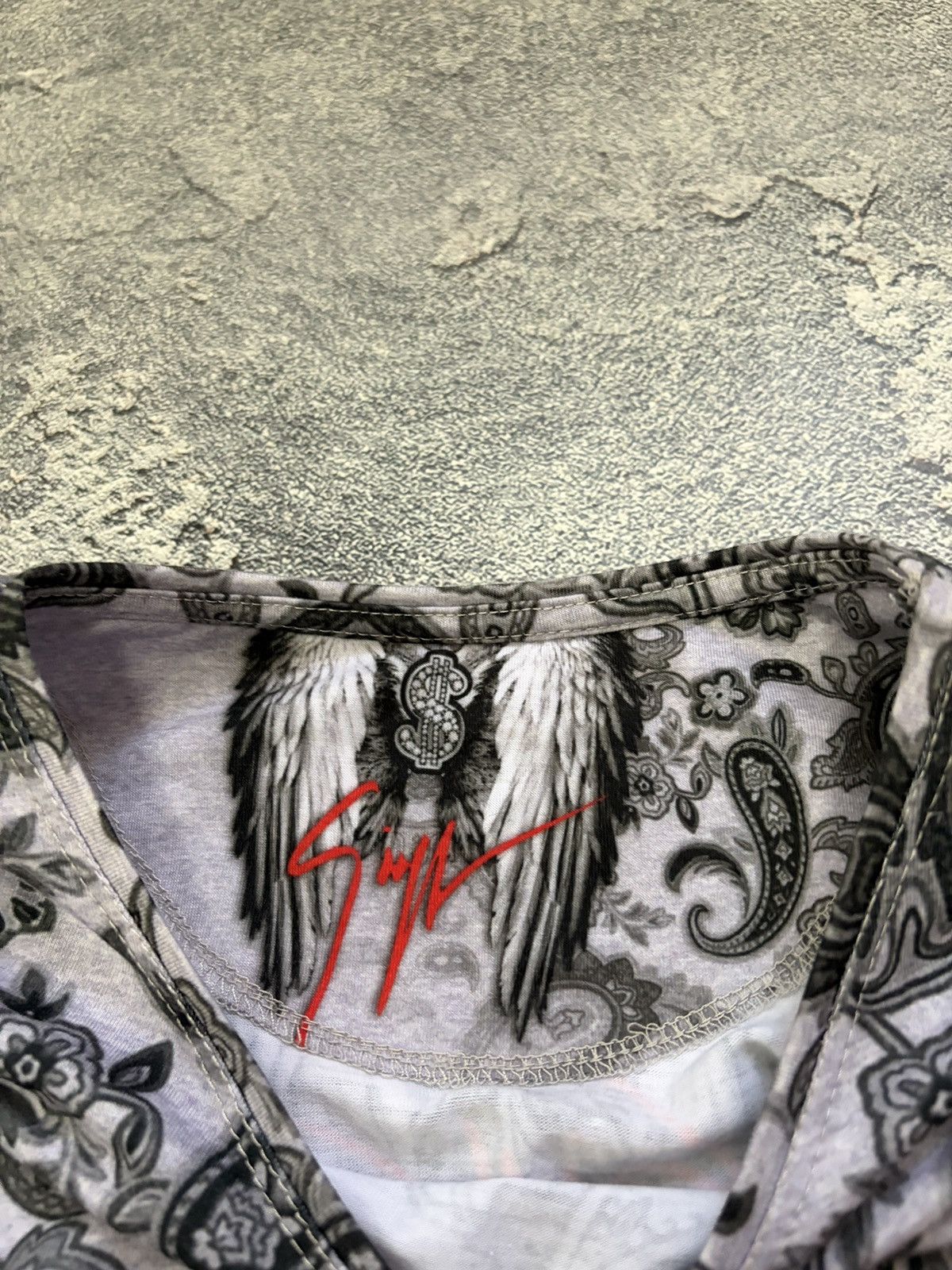 Giuseppe Zanotti Giuseppe Zanotti Paisley Wing LS Top Rhinestone $ Sign Size M / US 6-8 / IT 42-44 - 3 Thumbnail