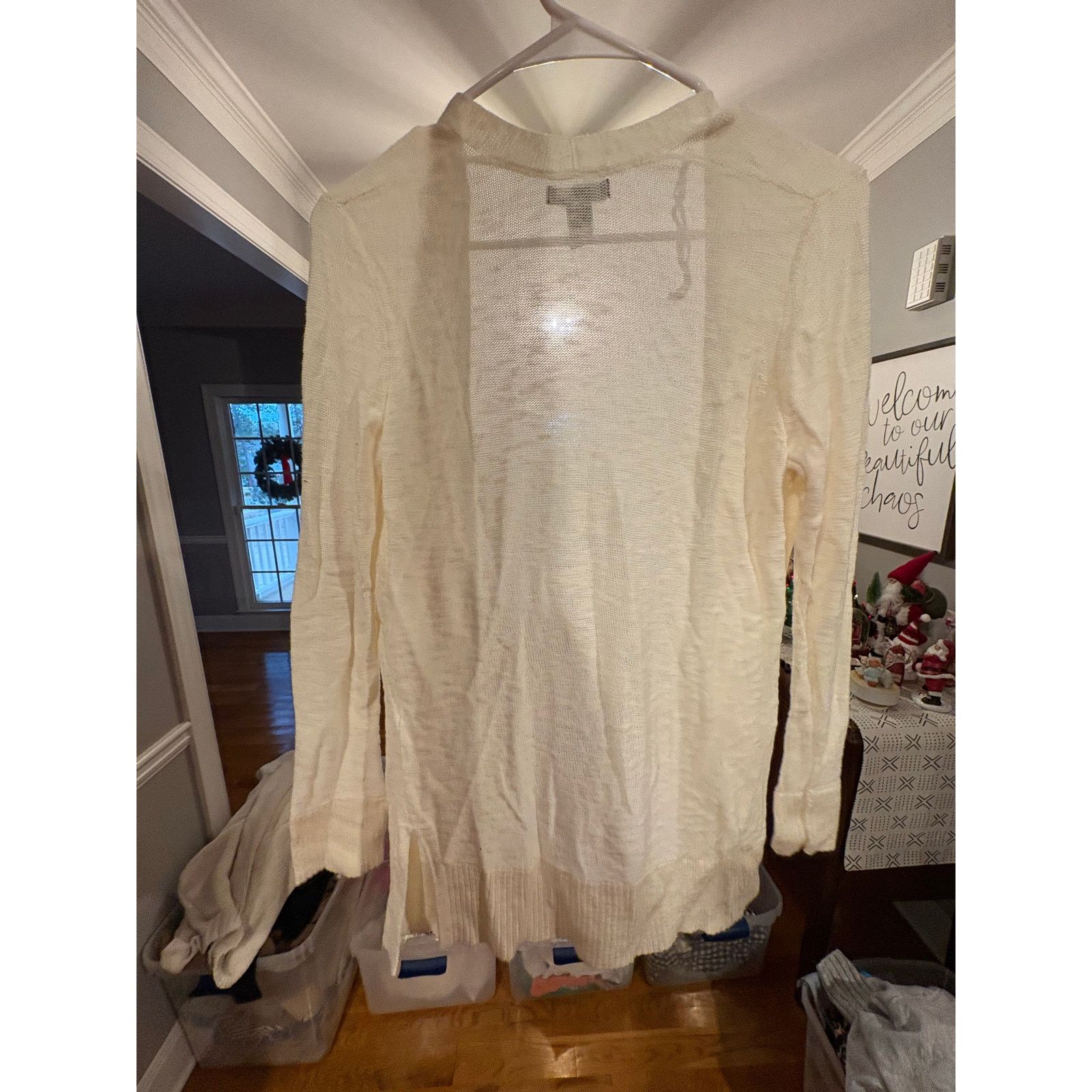 Gap Gap Women’s Ivory Open Front Cardigan Size Small Size S / US 4 / IT 40 - 4 Thumbnail