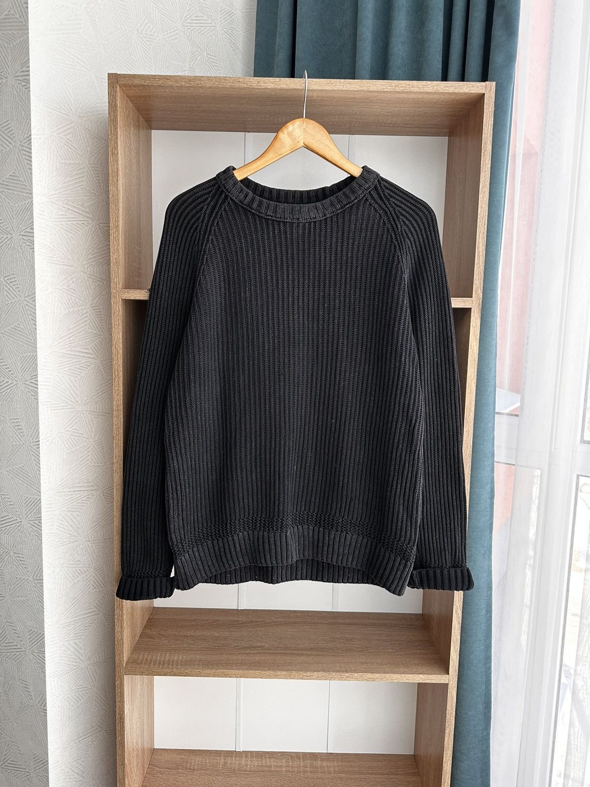 Vintage Diesel Style Ribbed Knit Japanese Gradient Sweater