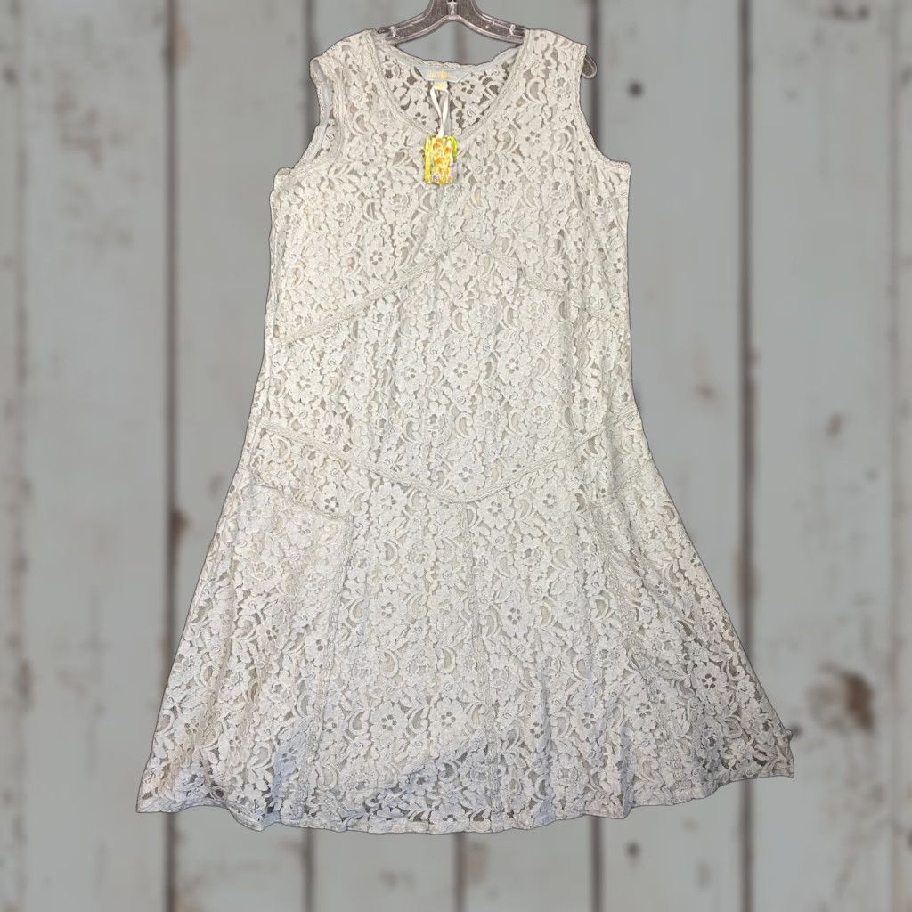 Vintage VINTAGE April Cornell Cecilia Dress Smoke Gray Large DRA5204H Cottagecore Prairie NEW Size XL / US 12-14 / IT 48-50 - 1 Thumbnail