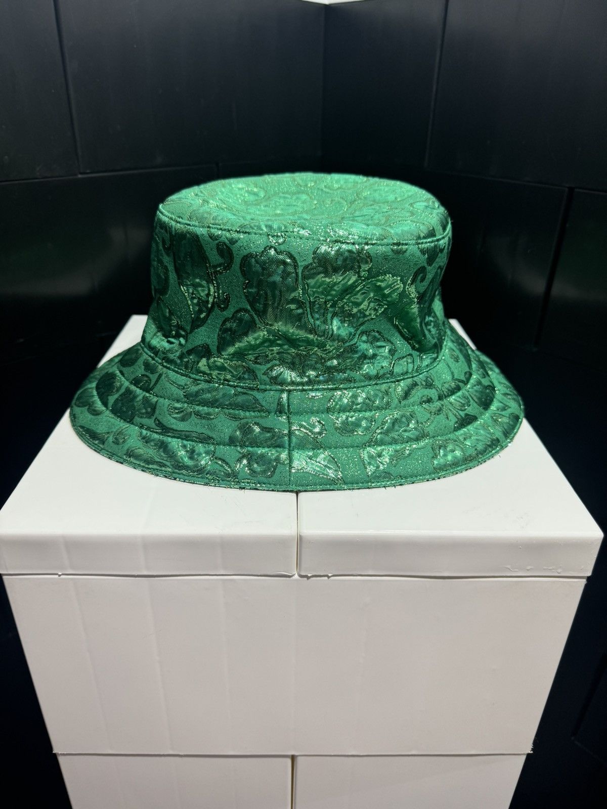 Gucci Gucci Bucket Hat Metallic Green Size L (58cm) Size ONE SIZE - 2 Thumbnail