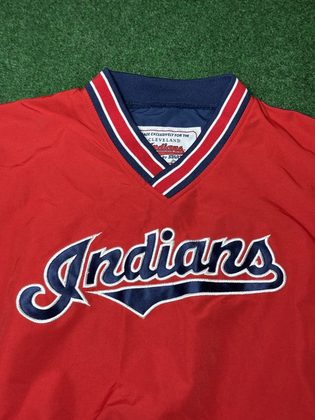 Starter intage 90s Cleveland Indians Starter Windbreaker XS Jacket Size XS / US 0-2 / IT 36-38 - 2 Thumbnail