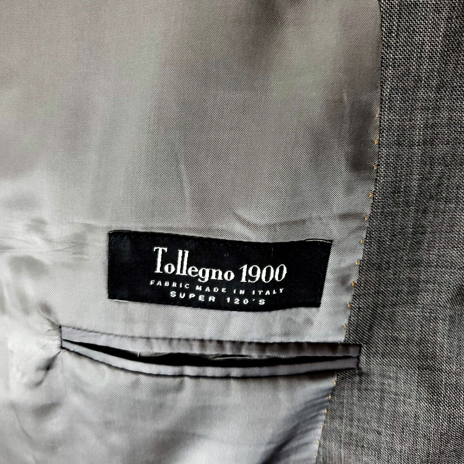Joseph Abboud Joseph Abboud Tellegno 1900 Super 120s Wool 2 Button Blazer Size 44R - 8 Thumbnail