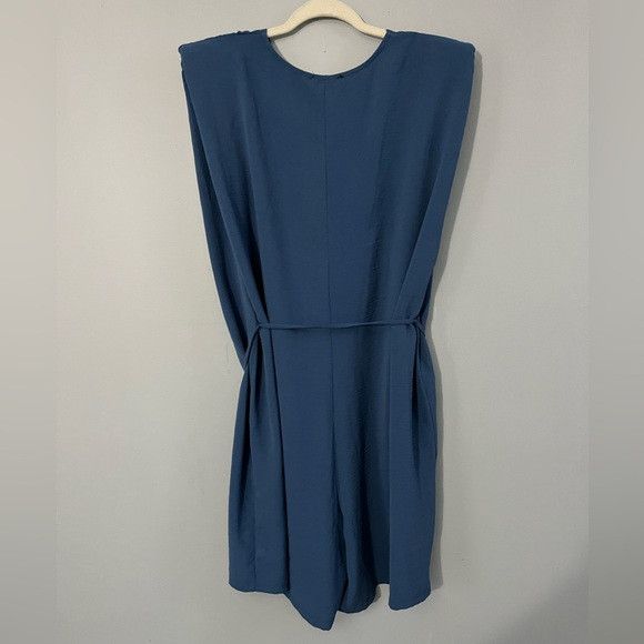 Zara ZARA Romper Playsuit with Shoulder Pads in blue size xl NWT Size 36" / US 14 / IT 50 - 5 Thumbnail