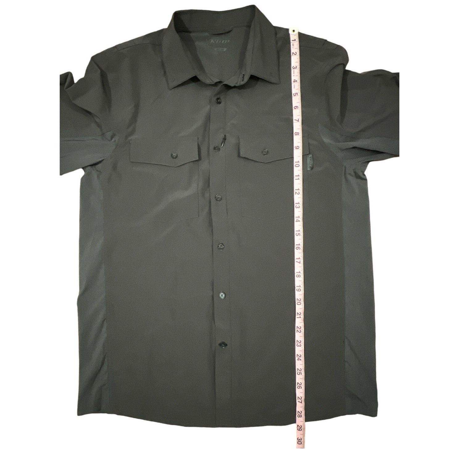 Other Klim Size MEDIUM Button Front shirt Pockets Long Sleeve Gray Size US M / EU 48-50 / 2 - 5 Thumbnail