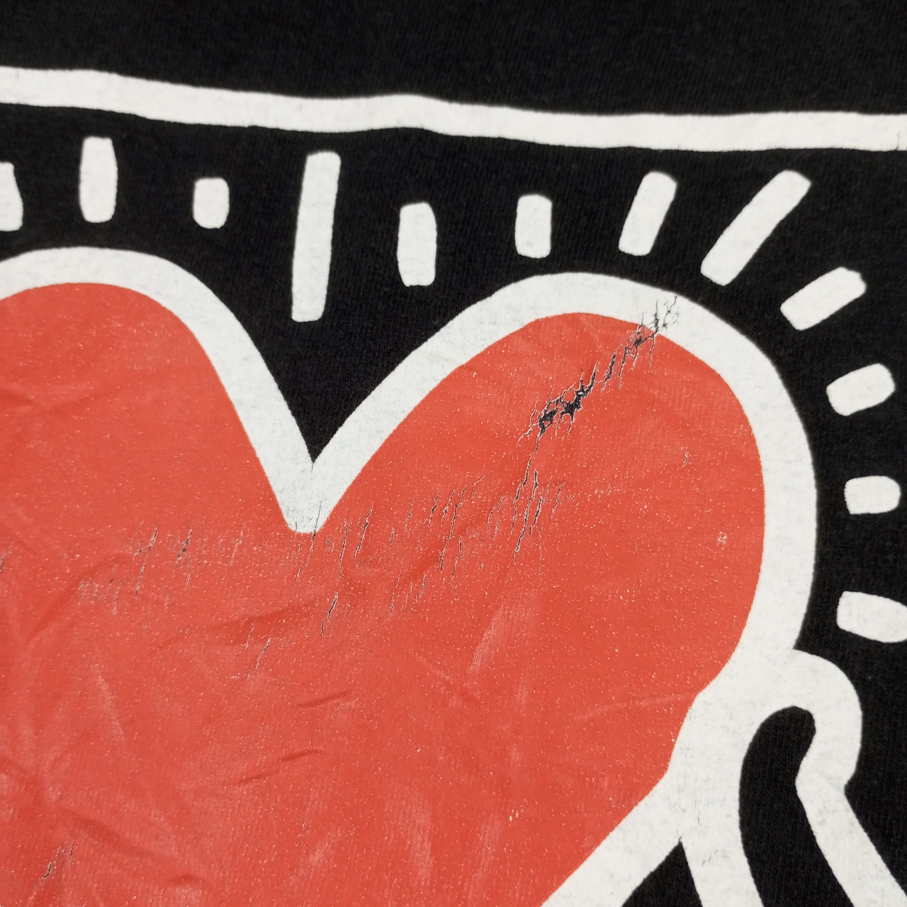 Keith Haring × Vintage Keith Haring Skateboard Streetwear Art Style Tshirt Size US M / EU 48-50 / 2 - 9 Thumbnail