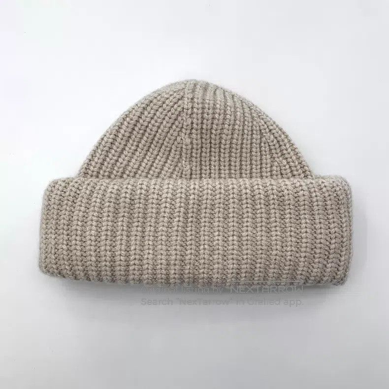 Loro Piana Loro Piana size M Khaki Cashmere Knit Beanie Size ONE SIZE - 2 Thumbnail