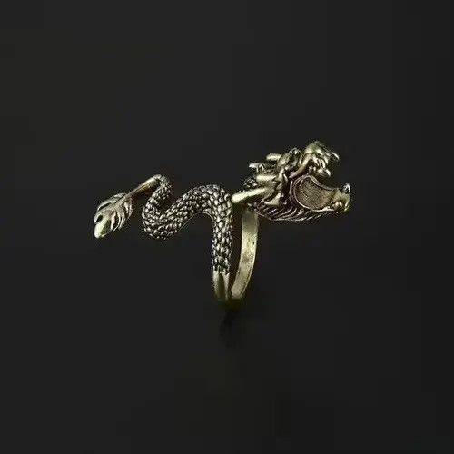 Jewelry Dragon Cigarette Holder Ring Size ONE SIZE - 3 Thumbnail