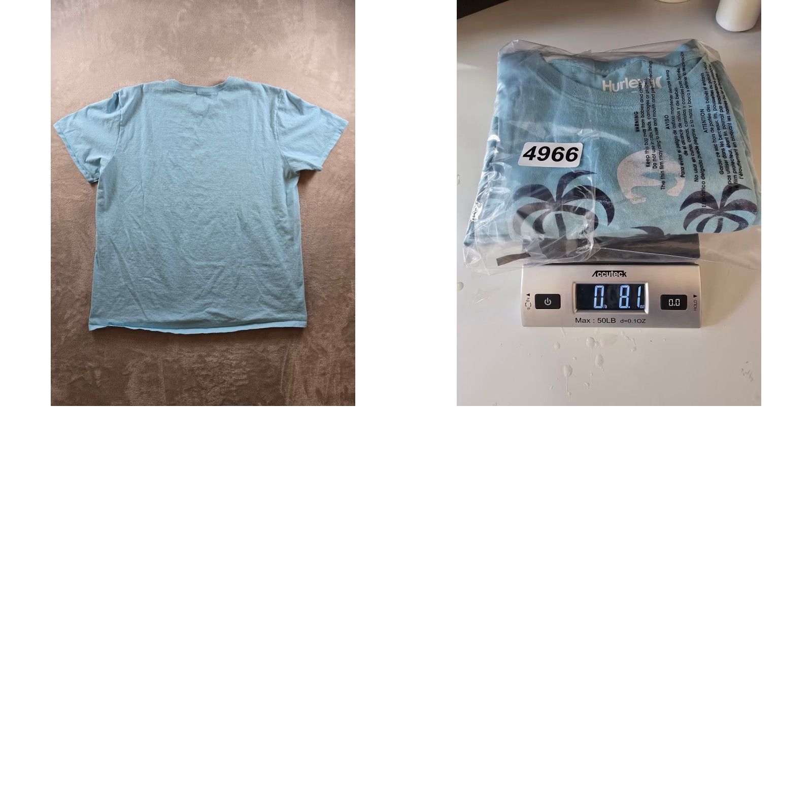 Hurley Hurley T Shirt Mens 2XL Blue Surf Beach Palm Trees Waves Graphic Print Crew Neck Short Sleeve Cotton Vintage No Size US XXL / EU 58 / 5 - 8 Thumbnail