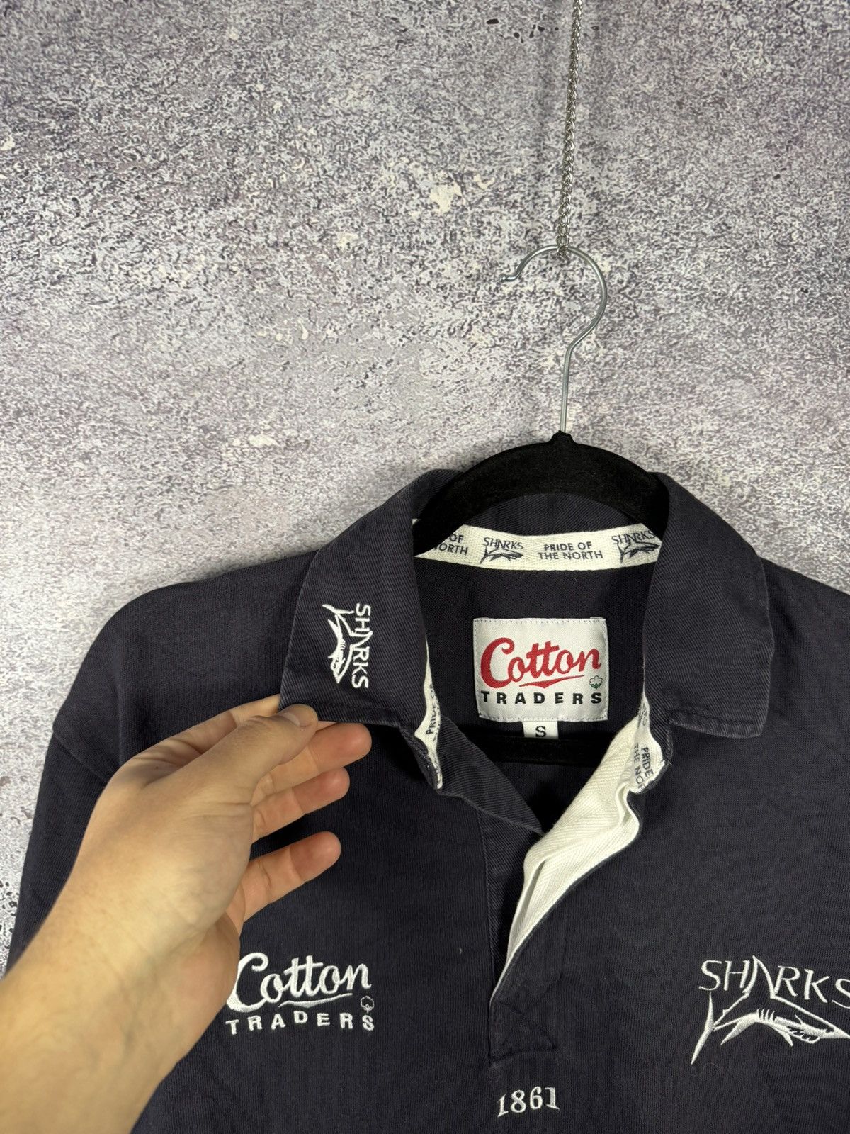 Cotton Traders × Vintage Vintage Sale Sharks Rugby Jersey Large Cotton Traders 2004 Size US S / EU 44-46 / 1 - 5 Thumbnail