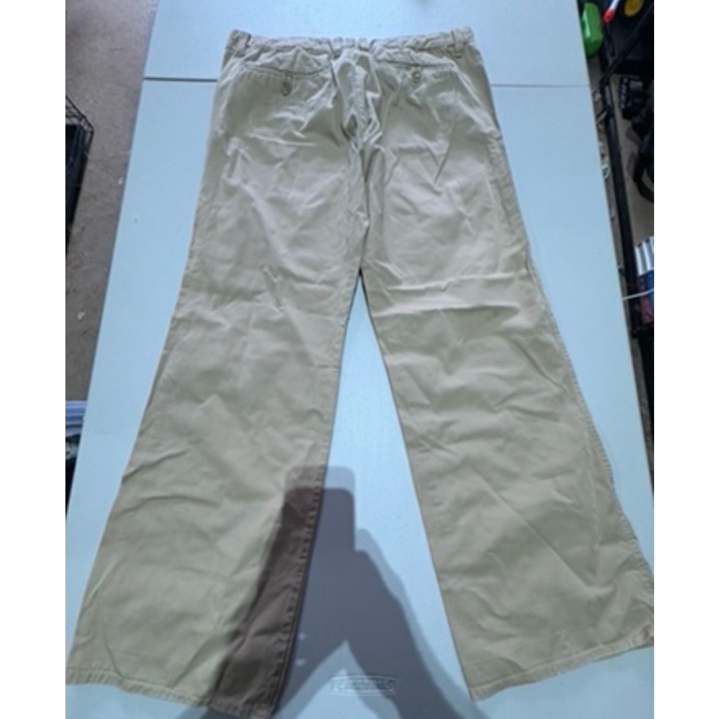 Gap GAP Women’s Khaki Wide Leg Pants Size 8 Tan Casual Size 30" / US 8 / IT 44 - 4 Thumbnail