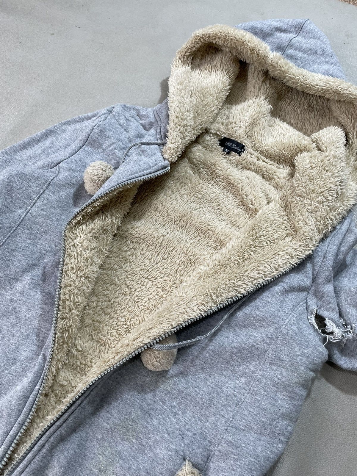 If Six Was Nine Japanese Distressed Zip Fur Hoodie ifsix lgb punk style Size US M / EU 48-50 / 2 - 7 Thumbnail