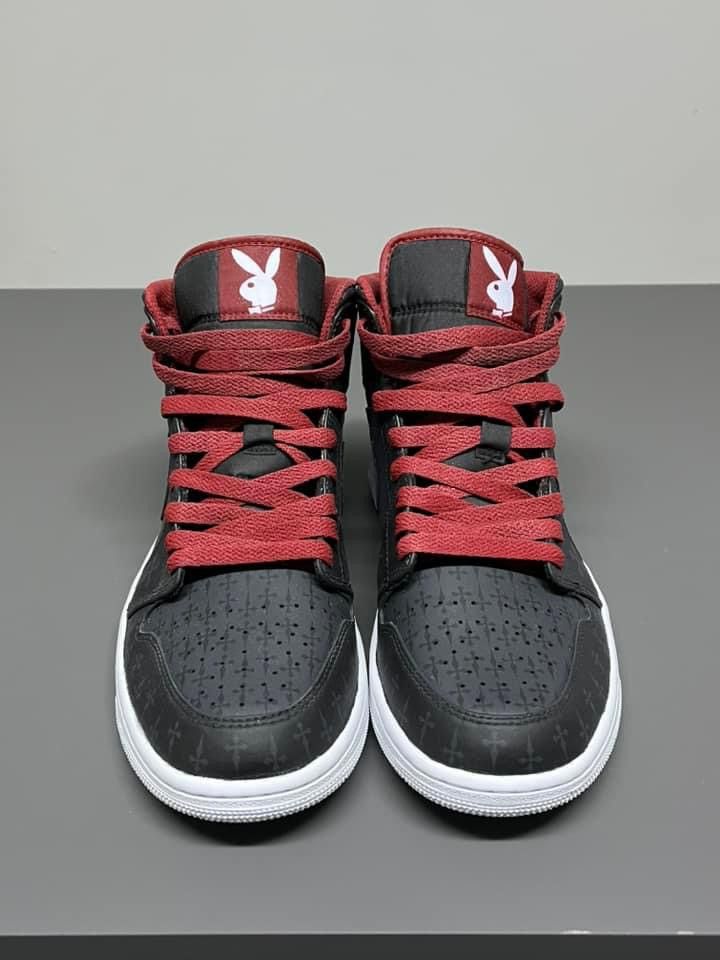 Nike Jordan 1 mid "playboi carti" CUSTOM Size US 9.5 / EU 42-43 - 8 Thumbnail