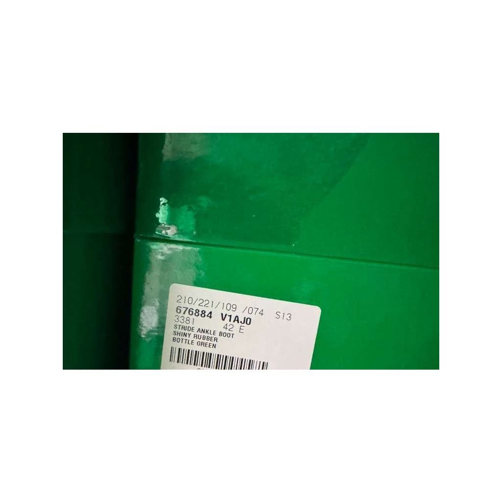 Bottega Veneta o1rshd1 Shiny Rubber Stride Ankle Boots in Bottle Green Size US 9 / EU 42 - 14 Thumbnail