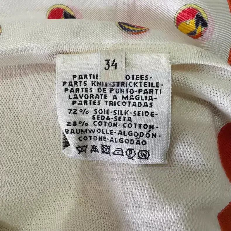 Hermes Hermes White Polka Dot Colorblock Knit Dress Size XXS / US 00 / IT 34 - 4 Thumbnail
