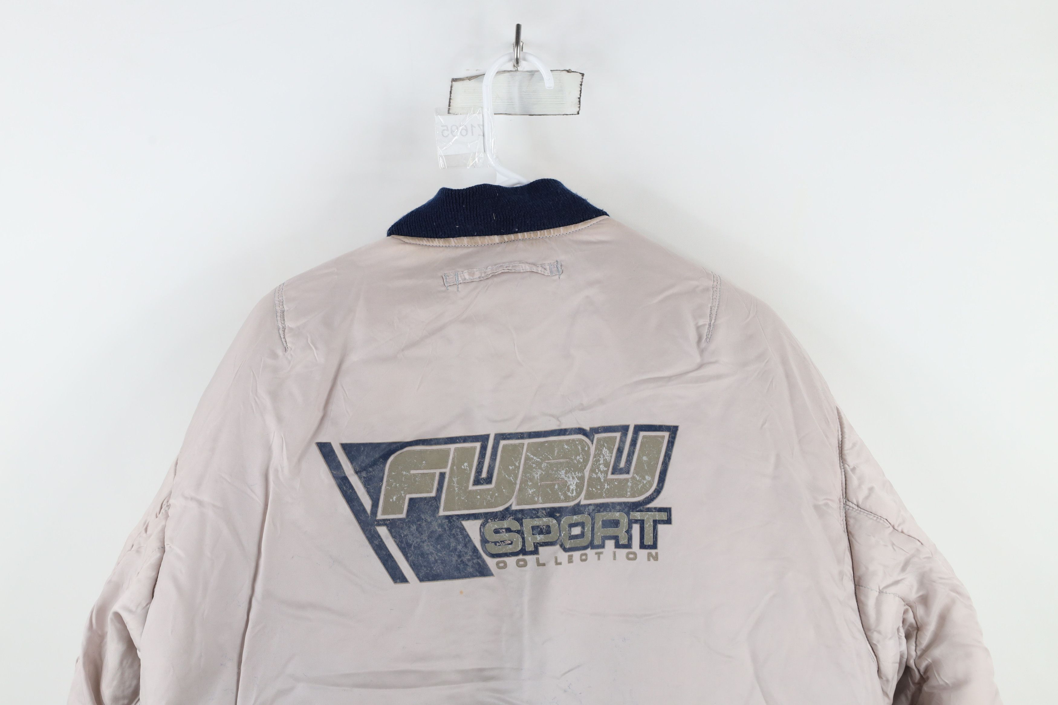 Fubu × Vintage Vintage 90s Fubu Spell Out Reversible Military Bomber Jacket Size US XL / EU 56 / 4 - 17 Thumbnail