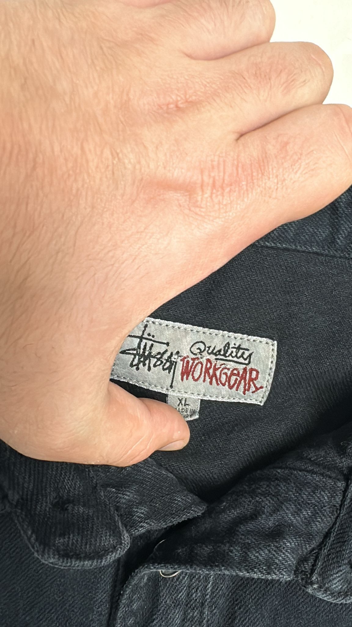 Stussy × Vintage Stüssy FW22 Western Denim Shirt Black XLarge Size US XL / EU 56 / 4 - 6 Thumbnail