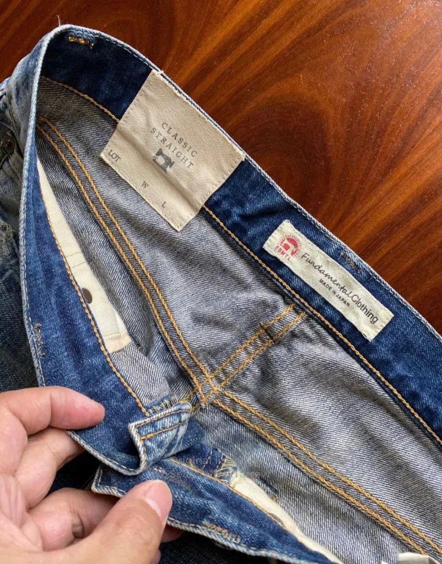 FDMTL vintage distressed yellow mud denim pants. Size US 30 / EU 46 - 3 Thumbnail