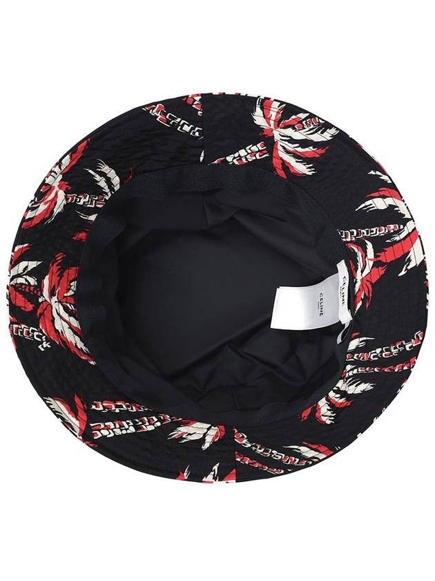 Celine o1bcso1str0824 Size :S/Palm Tree Bucket Hat Nylon Multicolor Size ONE SIZE - 2 Thumbnail