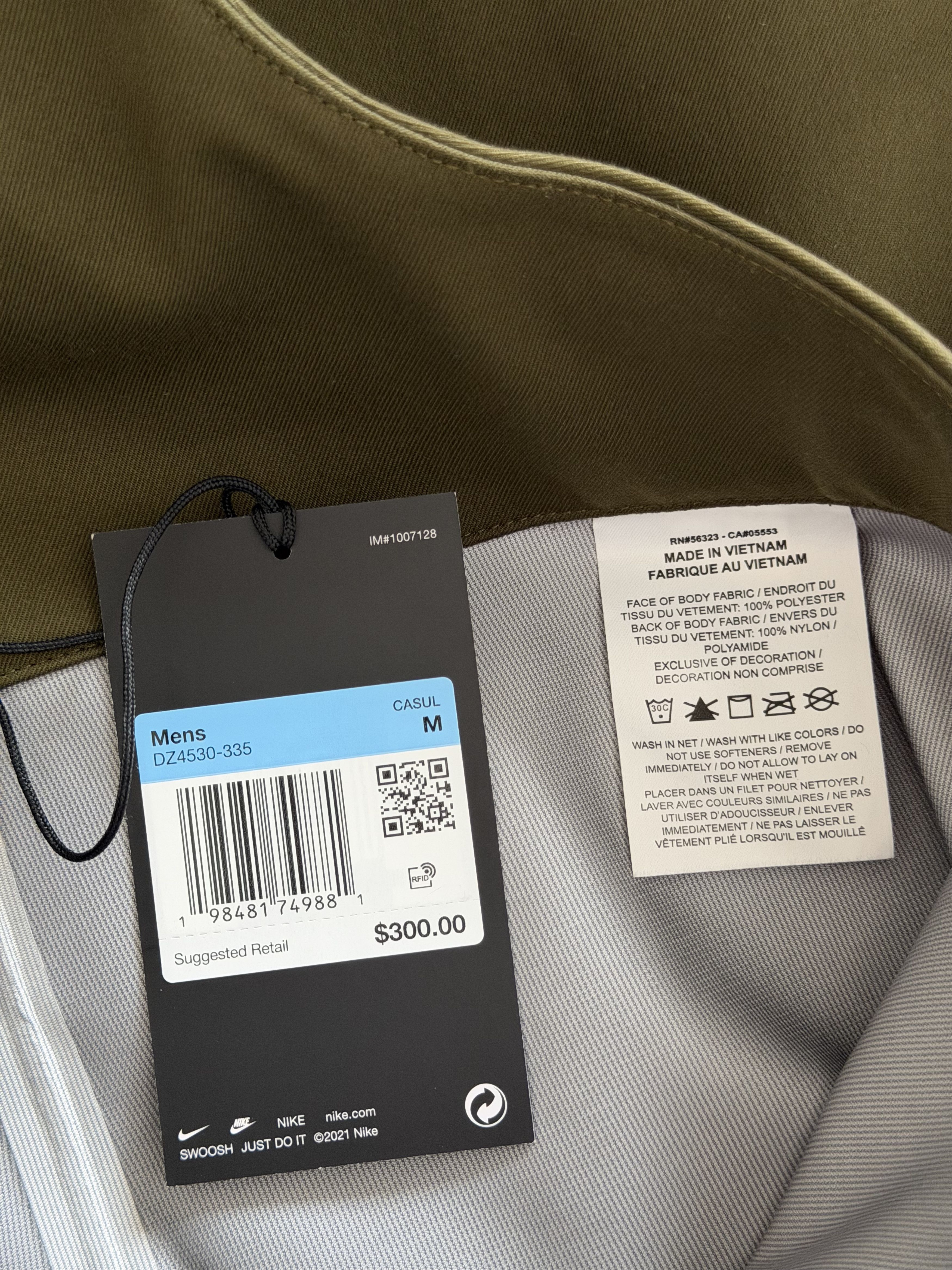 Nike × Tom Sachs Tom Sachs Nike Foul Weather Trousers in Olive Green Size US 32 / EU 48 - 10 Thumbnail